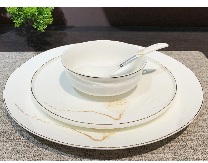 星级酒店用品陶瓷摆台餐具套装会所八件套大排档餐厅翅碗碟子批发餐盘陶瓷详情6