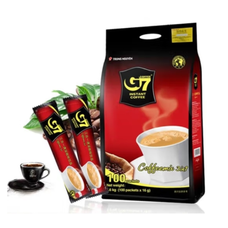 G7越南原装进口中原g7咖啡三合一 速溶咖啡 国际版1600g内100条 1袋(100条)详情图1