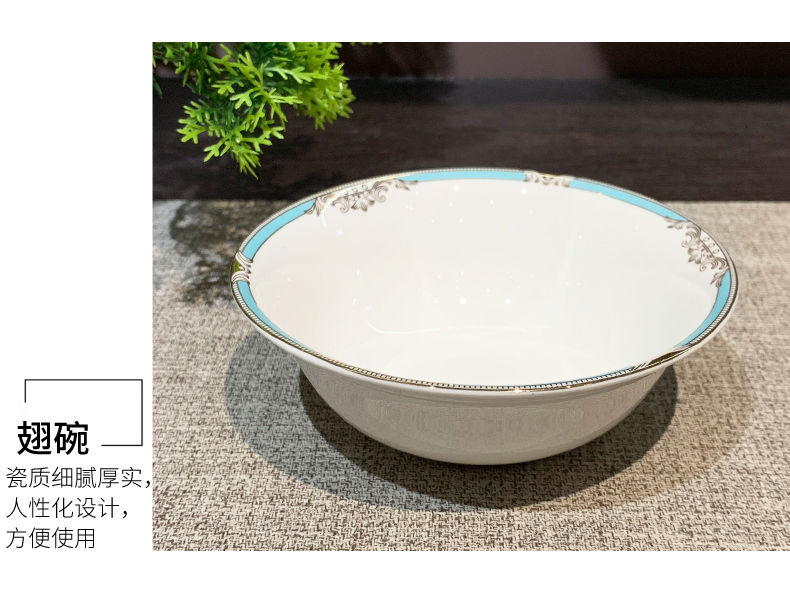 Factory direct sales of hotel ceramic tableware set of eight pieces: bowls, plates, spoons, towels, dishes, kitchen hotel tableware, hotel supplies plates, dinner plates, ceramics pic 5