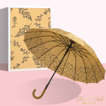 1402 Yiwu Good goods Star Treasure Umbrella RST Umbrella 16 bone wind umbrella Foreign trade ladies long umbrella elegant umbrella wholesale long handle umbrella