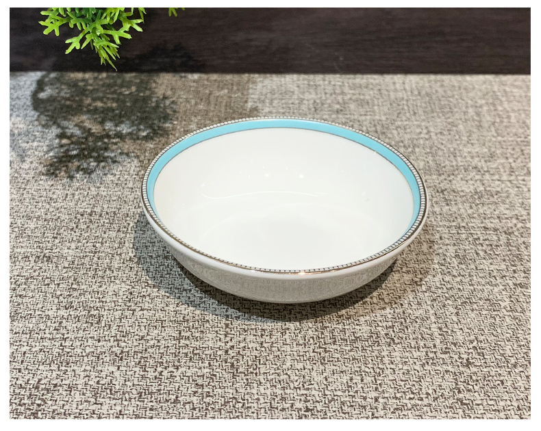 Factory direct sales of hotel ceramic tableware set of eight pieces: bowls, plates, spoons, towels, dishes, kitchen hotel tableware, hotel supplies plates, dinner plates, ceramics pic 8