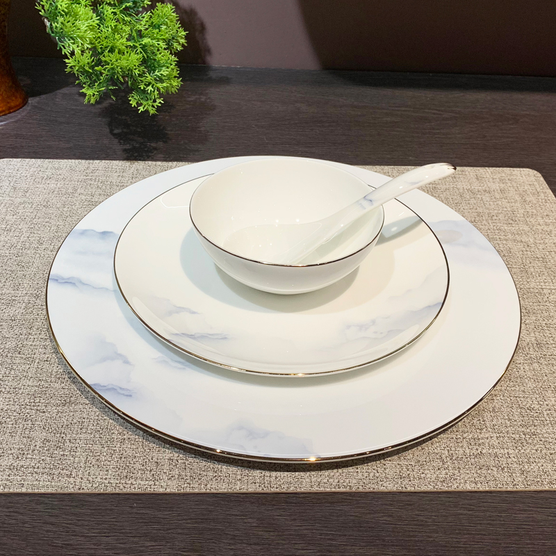 餐盘陶瓷/密胺/酒店用品盘子/仿瓷碗/双立人产品图