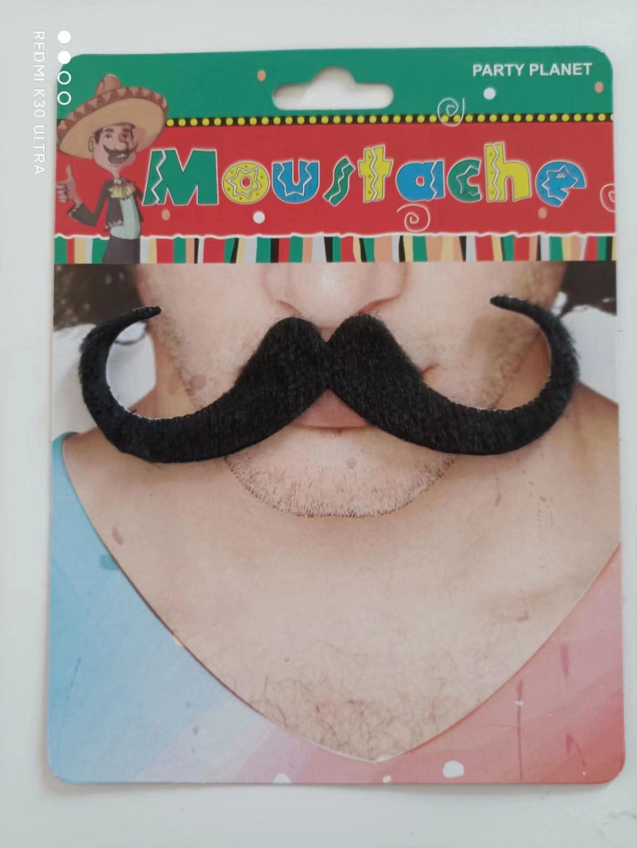 节日派对/狂欢舞会/假胡子/万圣节/工艺配饰细节图