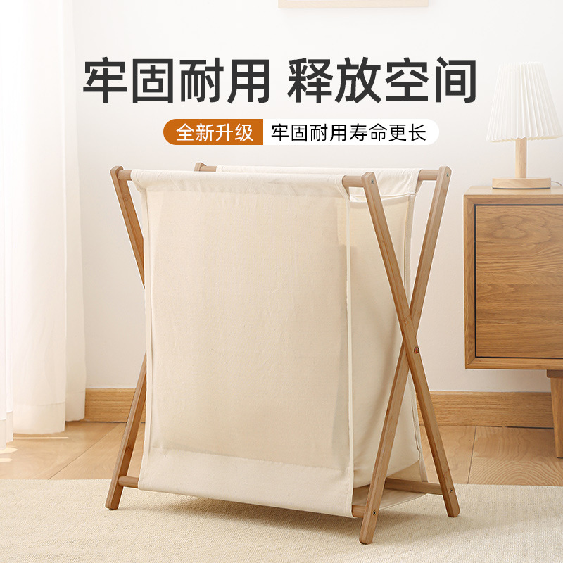 Laundry basket Laundry basket Folding large size laundry basket Nordic fabric storage basket Bathroom laundry basket bucket details Picture