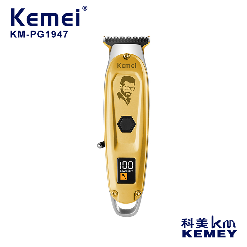 KEMEI /KEMEI KM-PG1947 Household fine steel knife head cutting clipper mute noise reduction oil head engraving digital display electric fader thumbnail