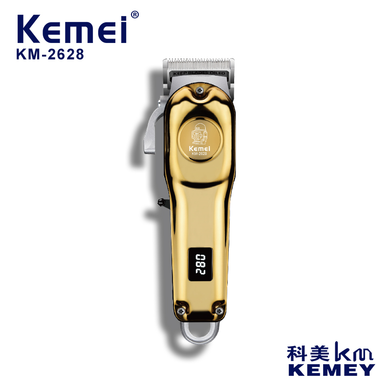 科美/KEMEI KM-2628新款可调节电推剪理发器液晶数显专业油头雕刻电推子详情图1