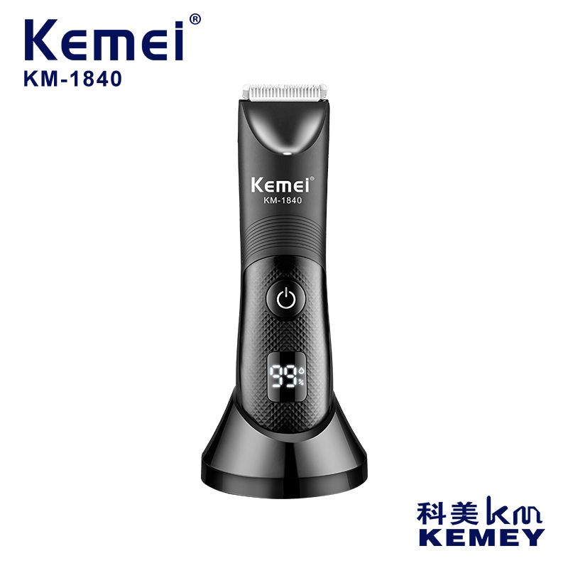 KEMEI /KEMEI KM-1840 new full-body waterproof electric fader hair clippers with charging base multi-functional shaving clippers thumbnail