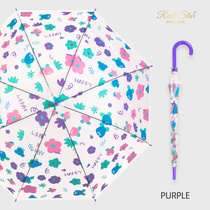 RST948 Long handle fancy umbrella children's cartoon large umbrella umbrella middle children's umbrella primary school growth handle plastic umbrella long umbrella wholesale
