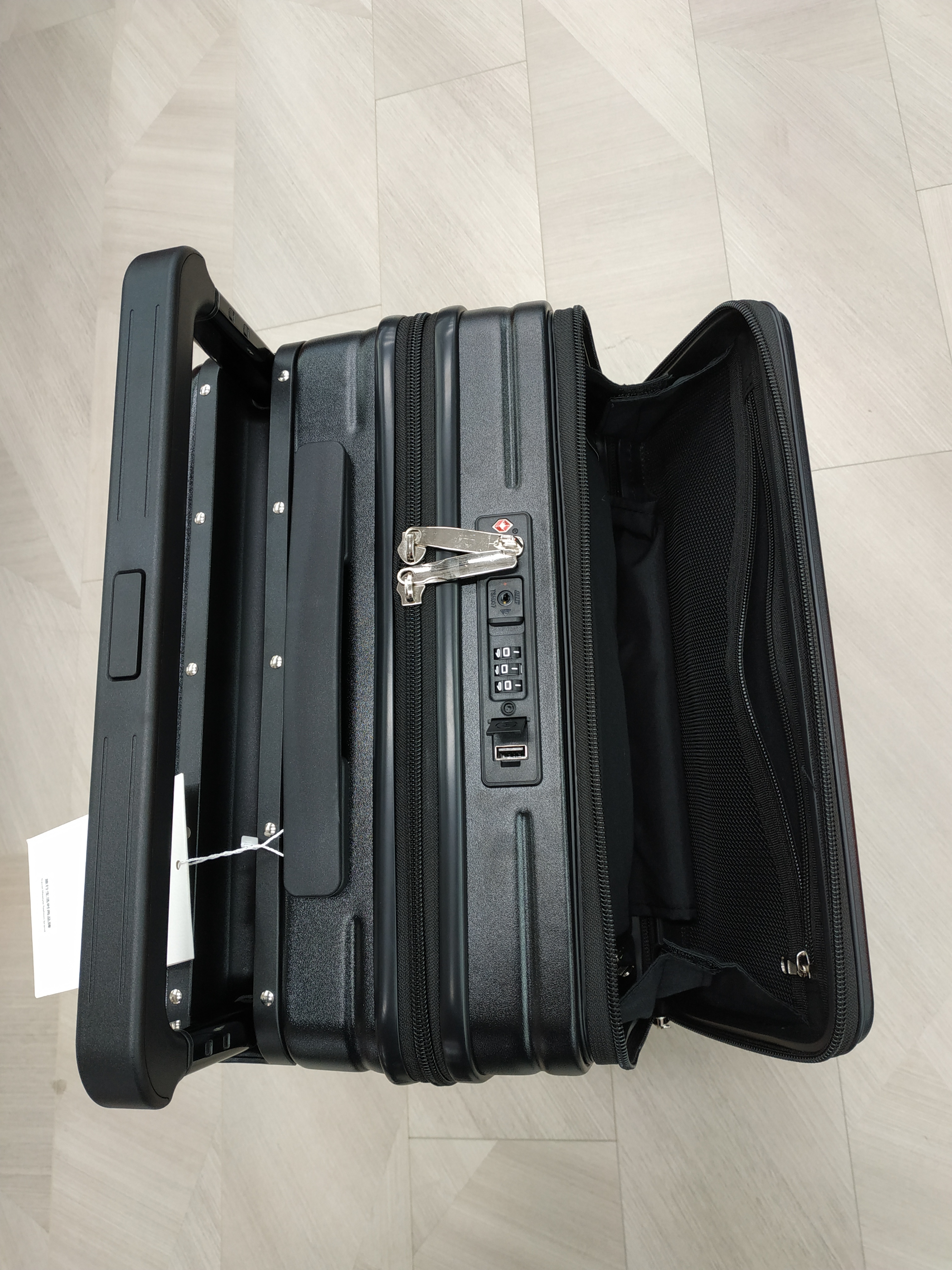 Luggage, Luggage Code Box Suitcase Pc Material Open Cover Computer Bag Zipper Wide Rod Box Item Picture