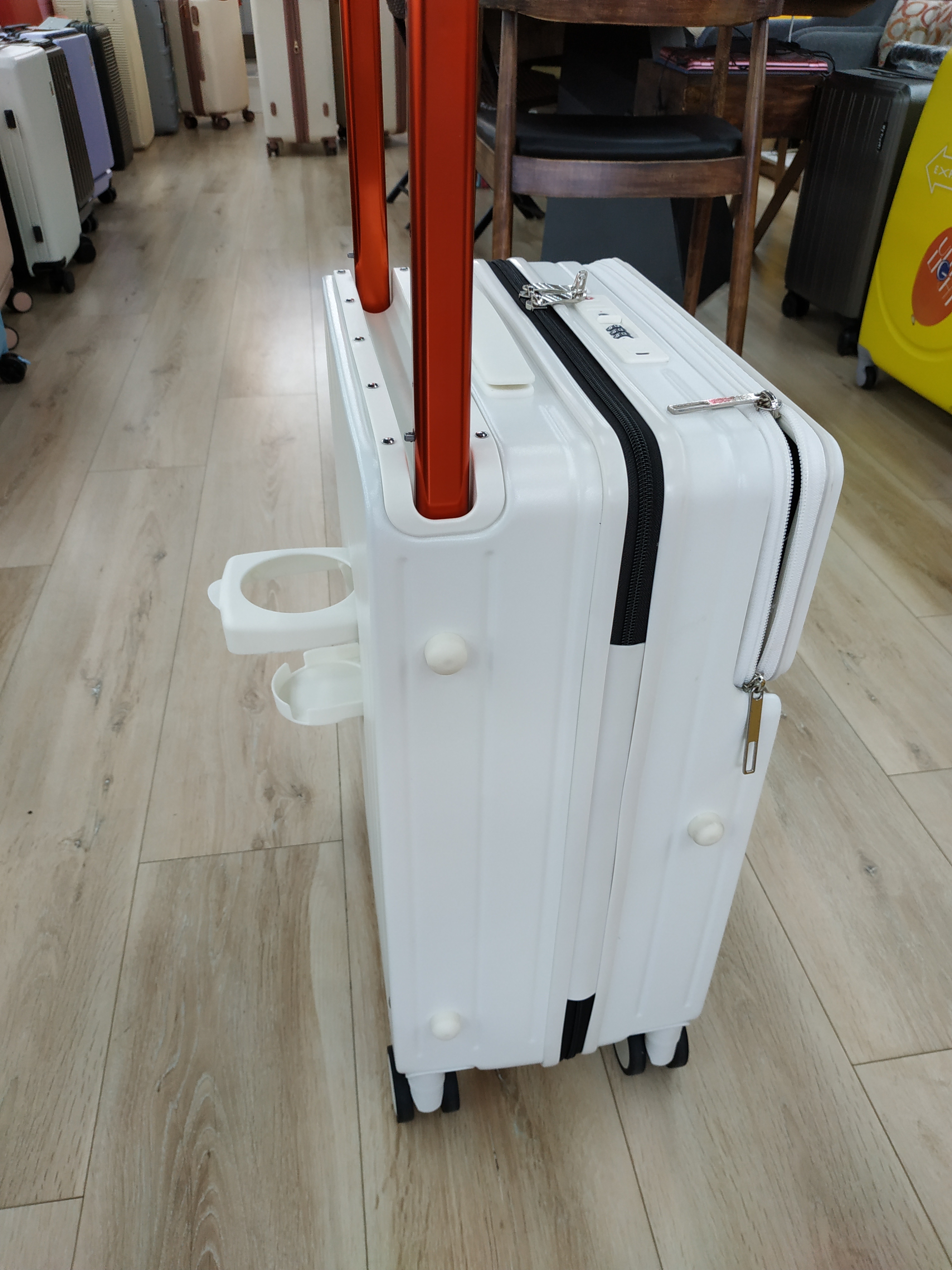 Luggage, Luggage Code Box Suitcase Pc Material Open Cover Computer Bag Zipper Wide Rod Box details Picture