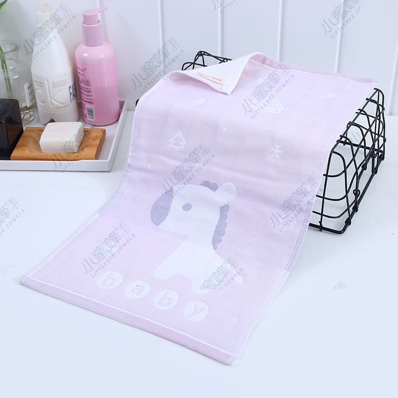 New Bamboo Fiber Cloth Children's Towel Children's Face Towel Small Bee Towel No. : 213 Application Scenario