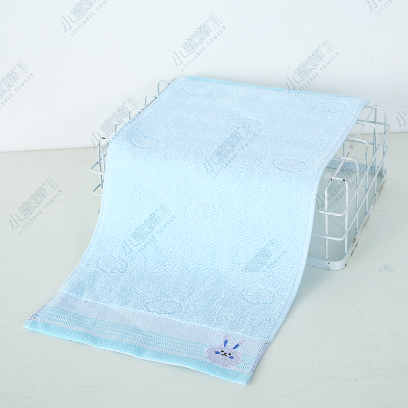 Gauze Wool Circle Jacquard Small Towel Children's Face Towel Small Bee Child Towel Item Number: 210 Specification drawing