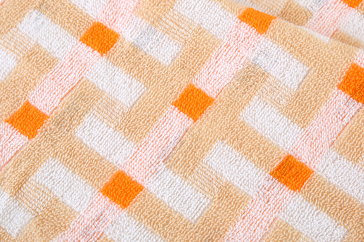 32-ply pure cotton multi-color jacquard round towel, Little Bee towel, item number: 706 pic 8