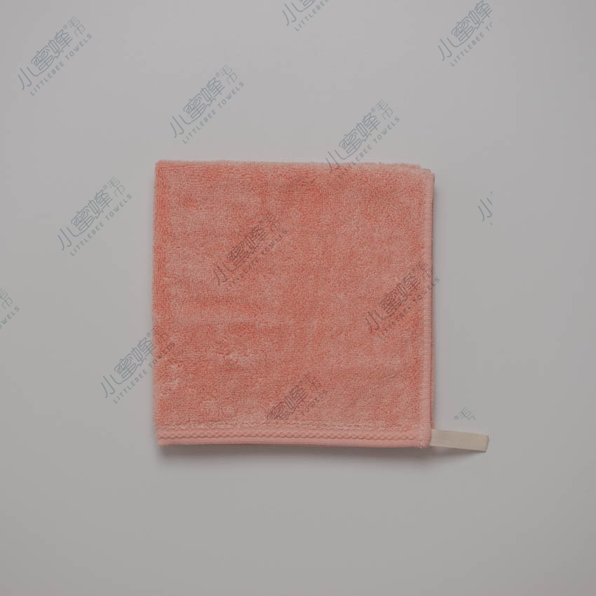 A Generation Of Bamboo Fiber Face Towel Solid Color Features Edge Multi-Color Small Bee Square: 105 Item Picture