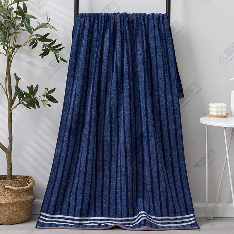 One-piece consignment of large-sized bath towels, dyed cotton checkered high-end gift facial bath towels. Product number :019 Item Picture