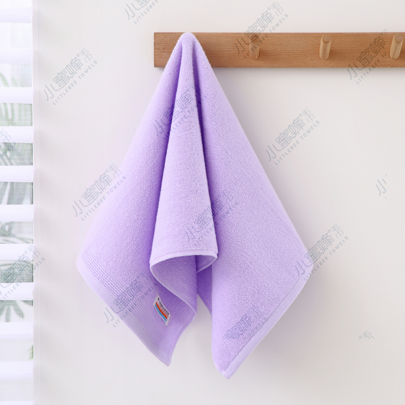 Strand thread broken all-cotton plain face towel, Little Bee towel, item number: 613 pic 6