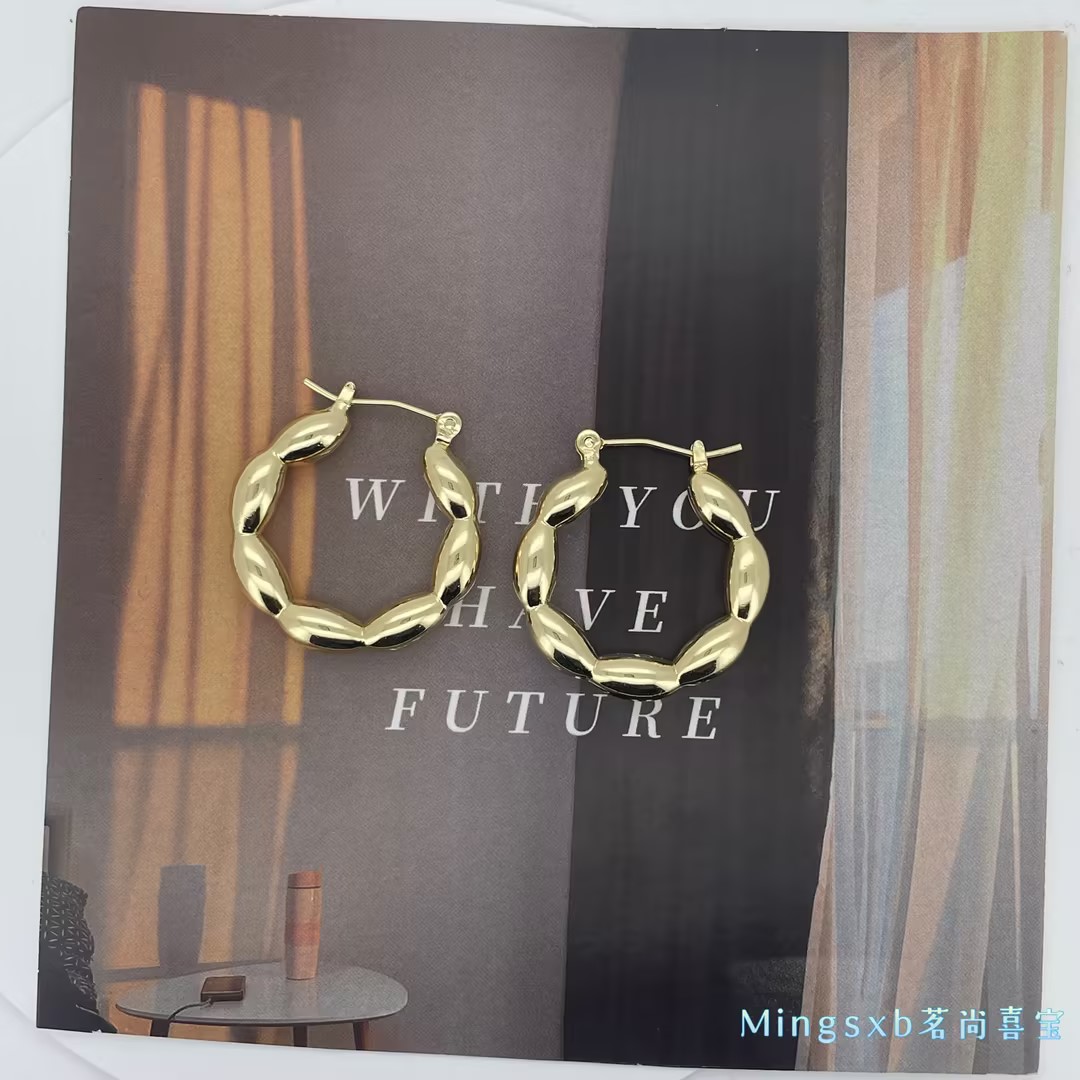 流苏耳扣女耳饰不锈钢不掉色小众夸张耳环饰品钛钢高级感耳钉首饰