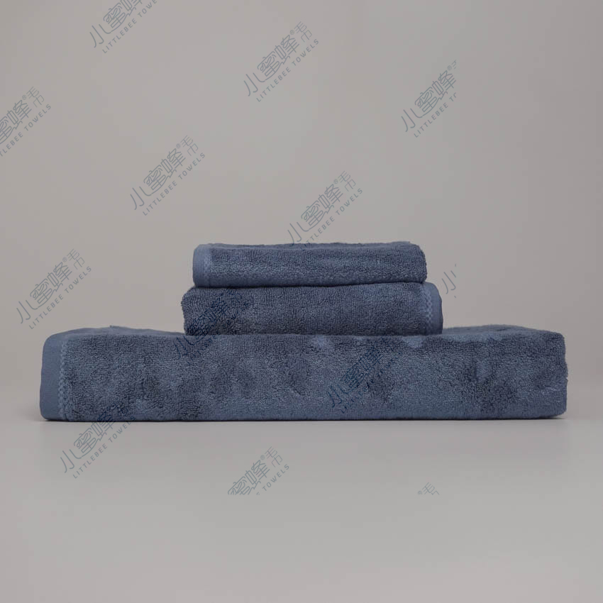 A Generation Of Bamboo Fiber Face Towel Solid Color Features Edge Multi-Color Small Bee Bath Towel: 002 details Picture