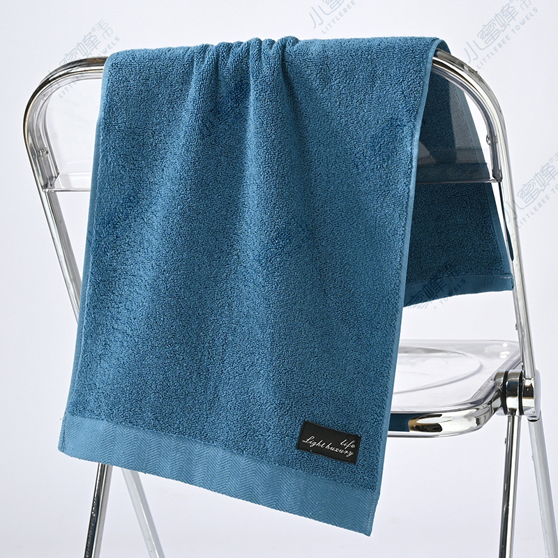 Strand thread broken all-cotton plain face towel, Little Bee towel, item number: 612 pic 3