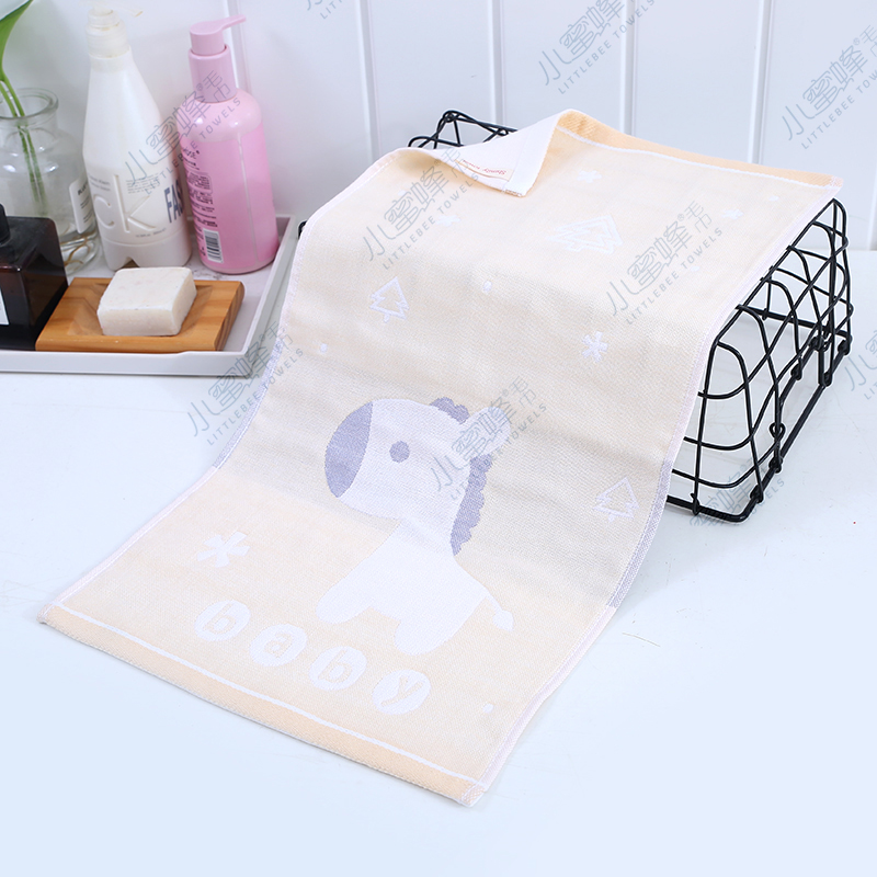 New Bamboo Fiber Cloth Children's Towel Children's Face Towel Small Bee Towel No. : 213 Specification drawing