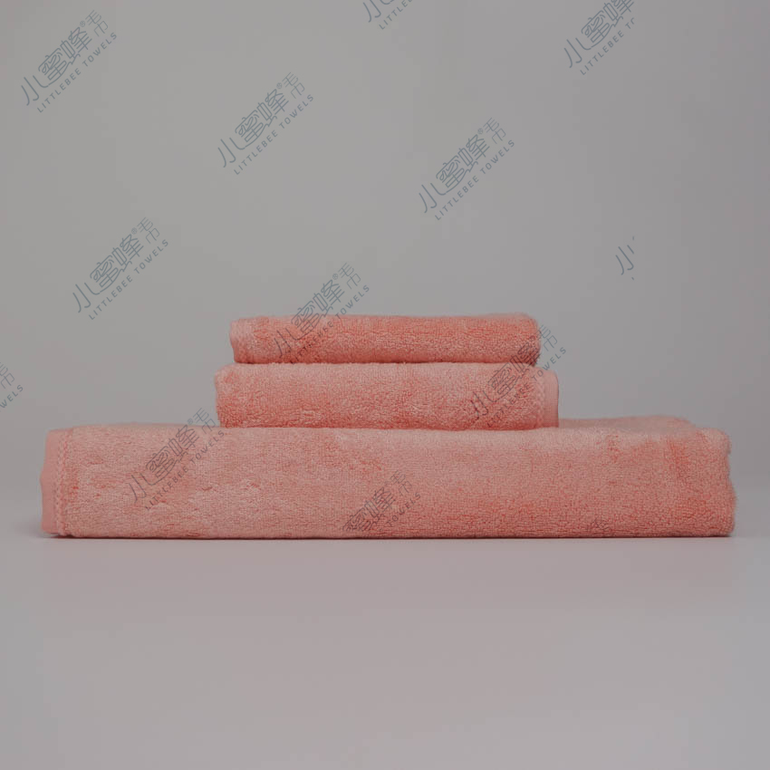 A Generation Of Bamboo Fiber Face Towel Solid Color Features Edge Multi-Color Small Bee Bath Towel: 002