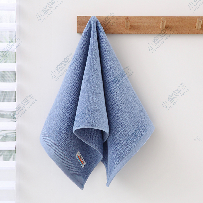 Strand thread broken all-cotton plain face towel, Little Bee towel, item number: 613 Item Picture
