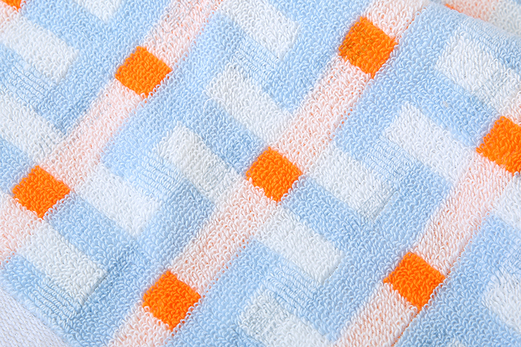 32-ply pure cotton multi-color jacquard round towel, Little Bee towel, item number: 706 pic 7