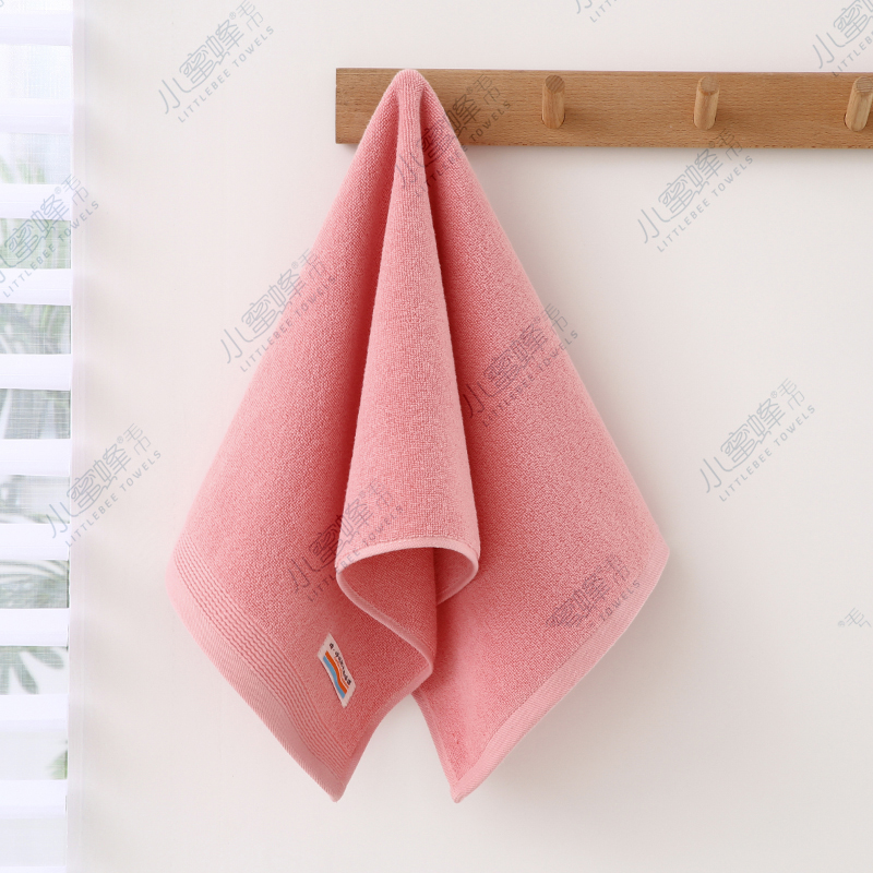 Strand thread broken all-cotton plain face towel, Little Bee towel, item number: 613 pic 7