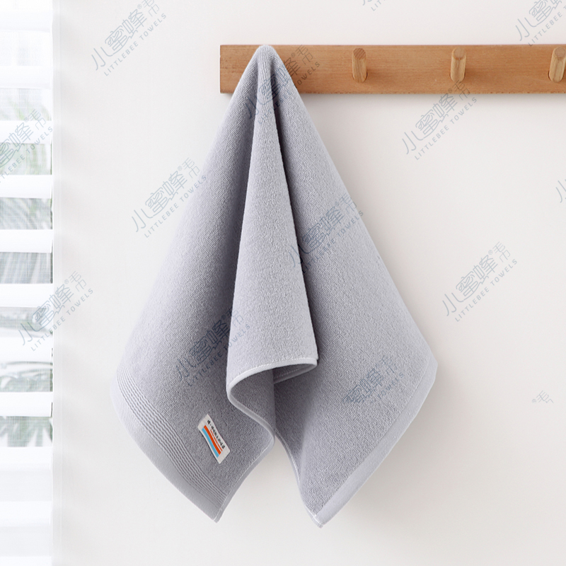 Strand thread broken all-cotton plain face towel, Little Bee towel, item number: 613 Application Scenario