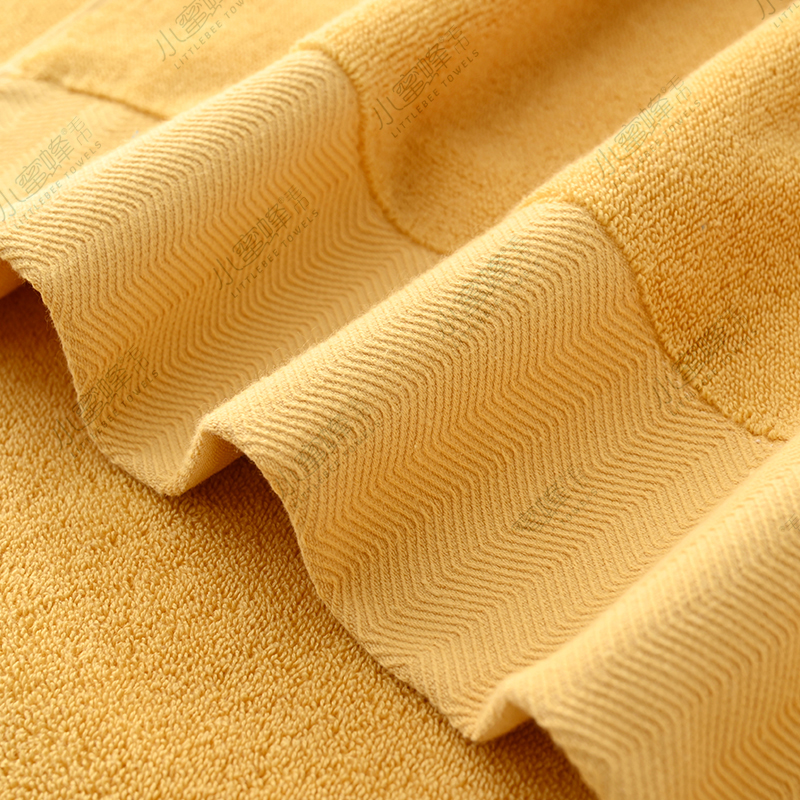 Strand thread broken all-cotton plain face towel, Little Bee towel, item number: 612 pic 10