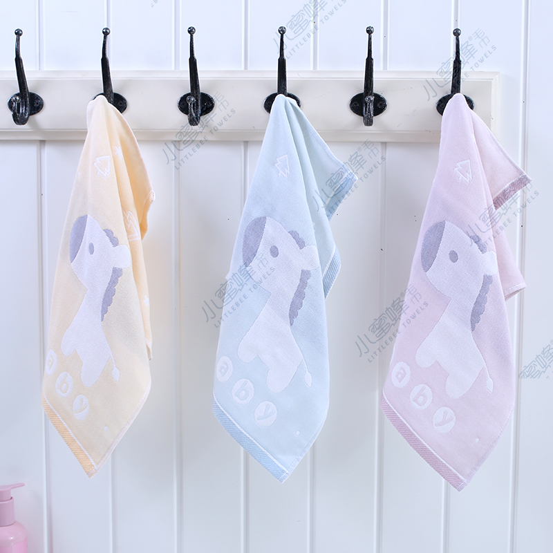 New Bamboo Fiber Cloth Children's Towel Children's Face Towel Small Bee Towel No. : 213 Item Picture