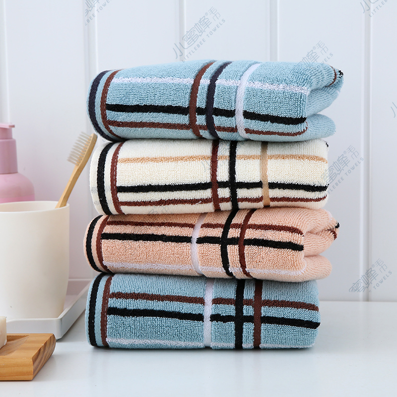 Factory direct sales of plain and intermittent towels. The color of the towel is fresh and bright. Little Bee towel. Product number: 507 pic 5
