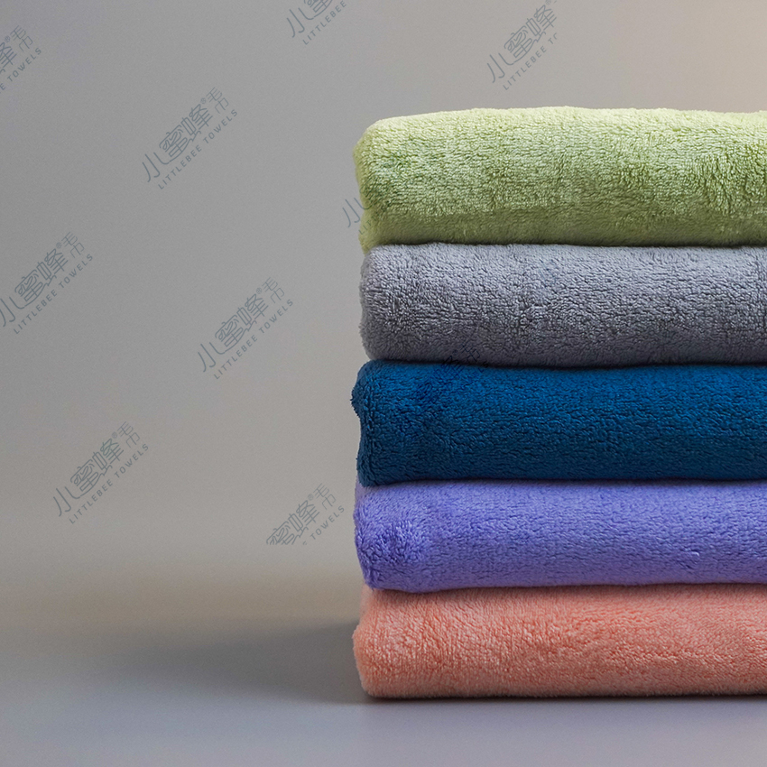 A Dry Hair Towel Warp Knitted Coral Velvet Wrapped Plain Color Super Absorbent No. : 308