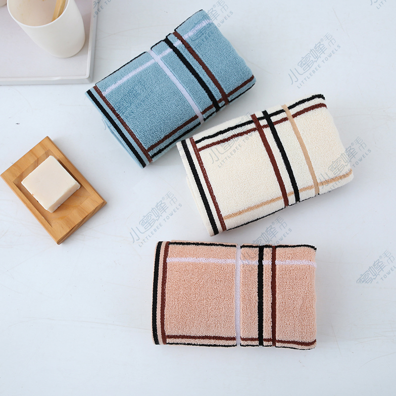 Factory direct sales of plain and intermittent towels. The color of the towel is fresh and bright. Little Bee towel. Product number: 507 pic 6
