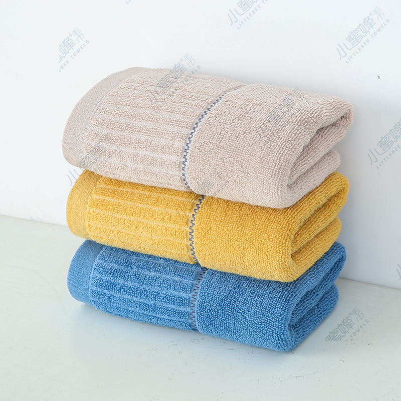 Solid Color Jacquard Break Towel Hair Labor Protection Towel Little Bee Towel Item No. : 303 Item Picture