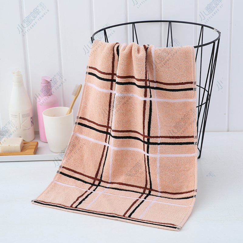 Factory direct sales of plain and intermittent towels. The color of the towel is fresh and bright. Little Bee towel. Product number: 507 pic 3