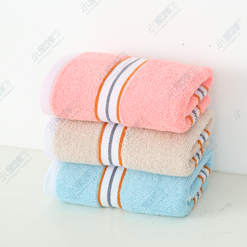 Plain Cut Jacquard Adult Face Towel Hair Labor Protection Towel Small Bee Towel No. : 405 Specification drawing