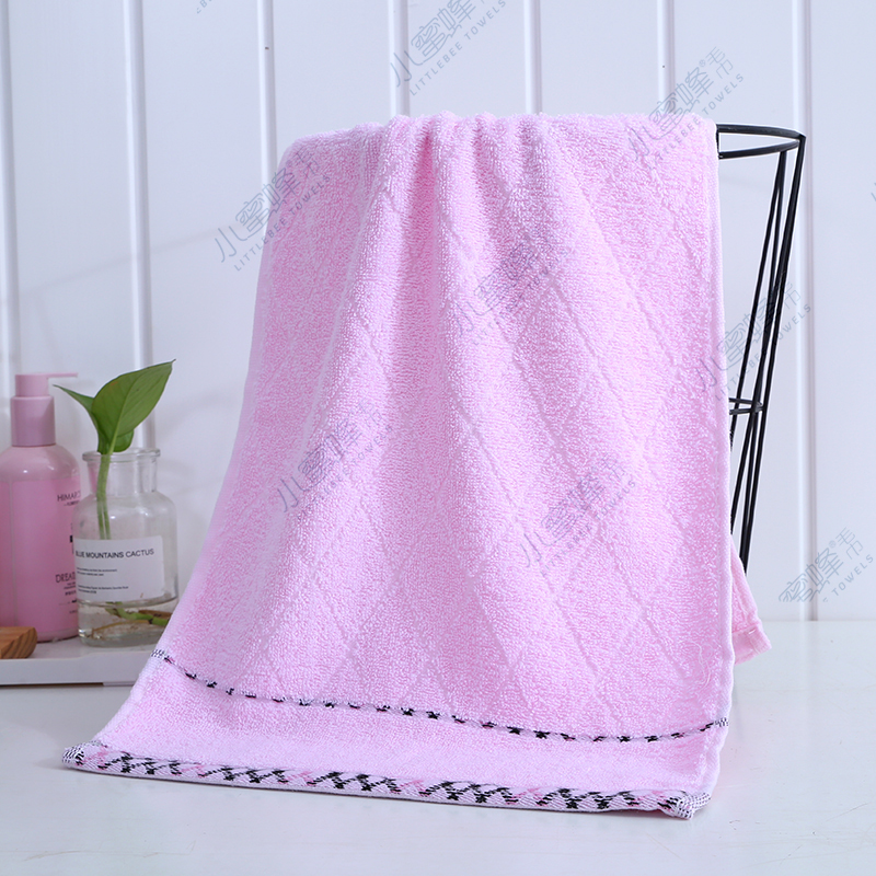 Cotton Plain Color Block Towel Hair Labor Insurance Gift Towel Little Bee Towel No. : 309 Application Scenario