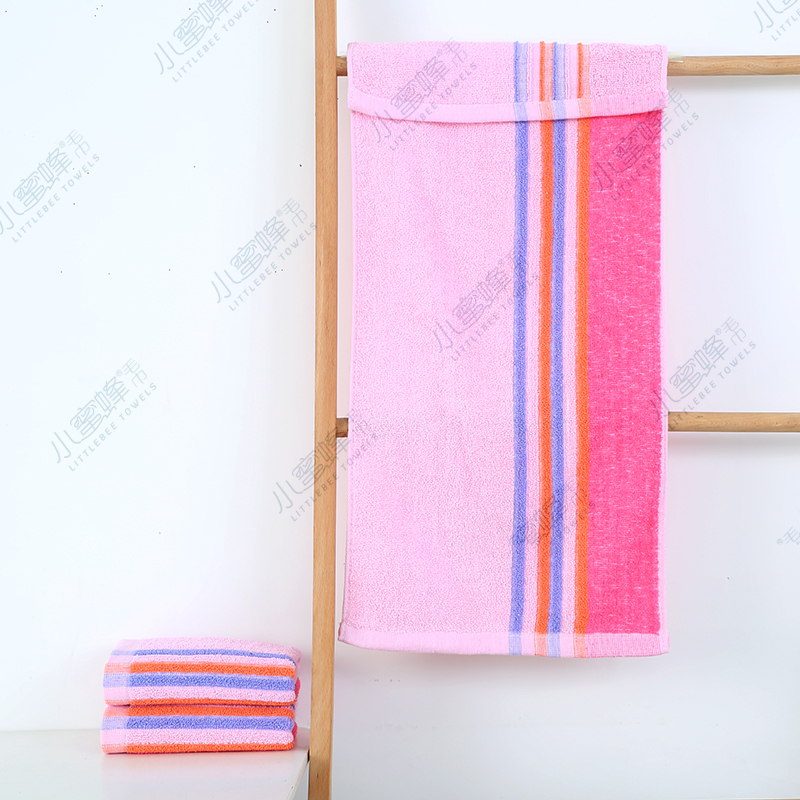 Stall 14 Cotton Yarn Yarn-Dyed Towels A Flower Pattern Small Bee Towel Item No. : 300 Specification drawing