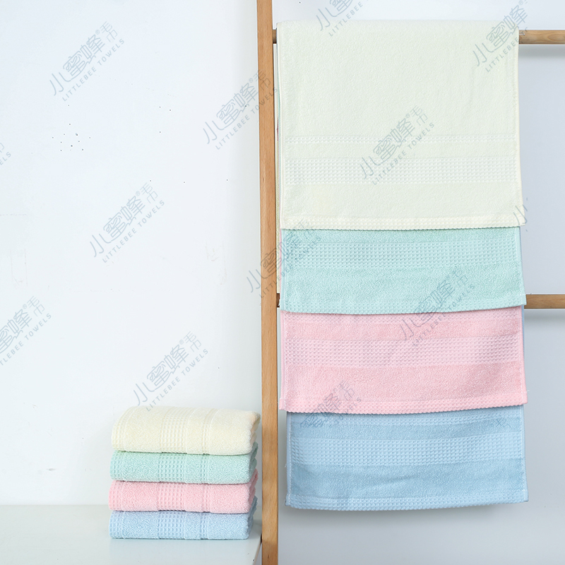 One-piece consignment of Class A infant and toddler grade 32-count super soft color woven single yarn pure cotton towel. Item number: 903