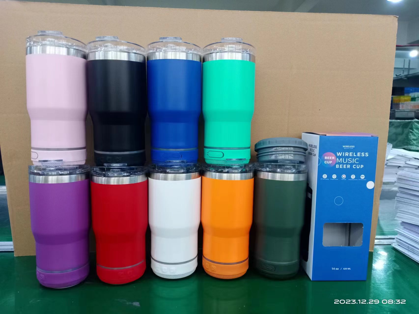 Speaker cold insulation tank, 304 stainless steel insulated cup, portable Bluetooth speaker, car cup, office and home ice box Specification image