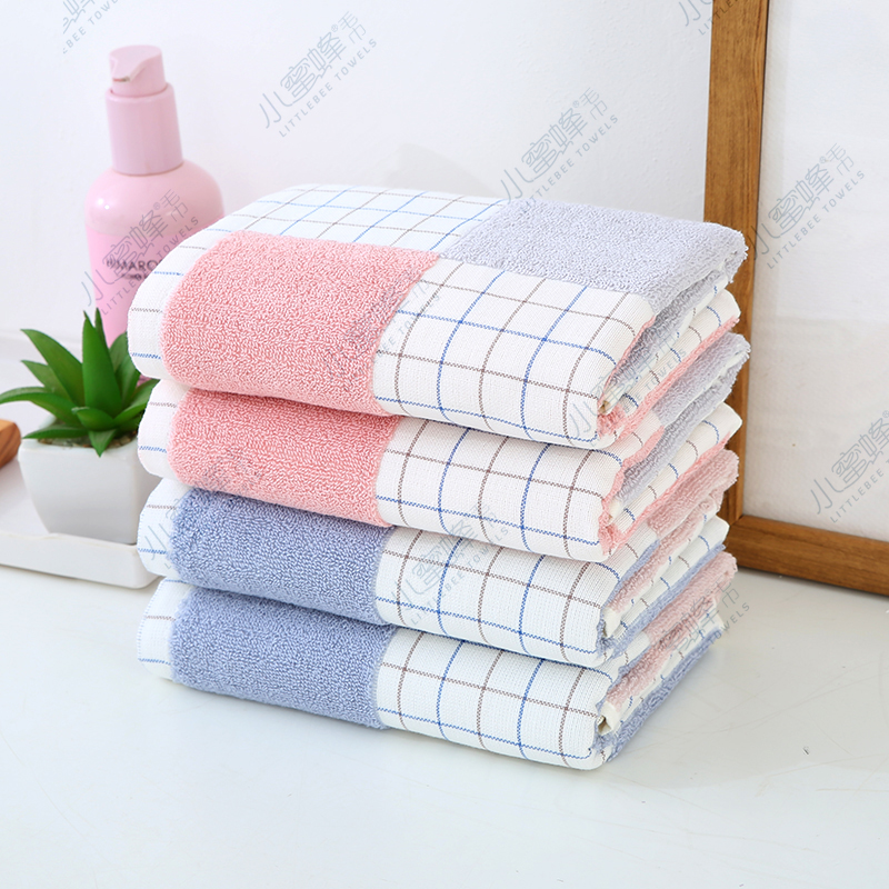 Small Bee Towel Positive And Negative 32 Towels Face Wash Couple Towel Item Number: 800 Application Scenario
