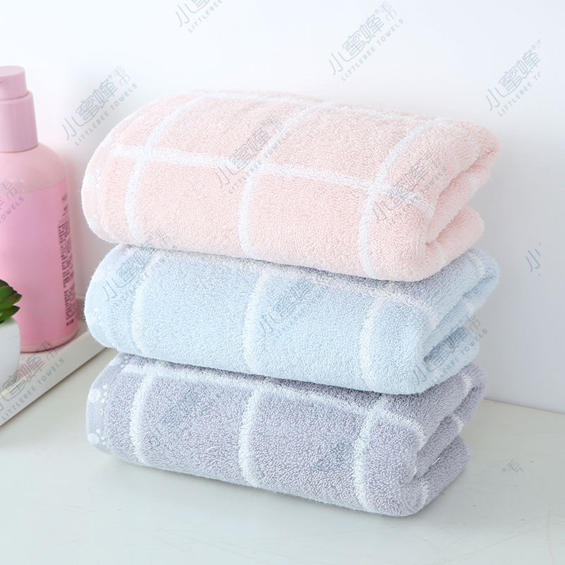 Small Bee Towel Positive And Negative 32 Pairs Of Towels Face Washing Couple Towel Number: 716 Item Picture