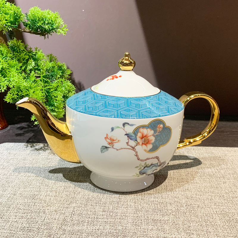 Wholesale of national trend light luxury Golden Border soup cups, ceramic hotel supplies, covered stews, small stews, bird's nest and silver ear bowls details Picture