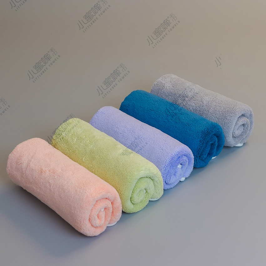 A Dry Hair Towel Warp Knitted Coral Velvet Wrapped Plain Color Super Absorbent No. : 308 Specification drawing