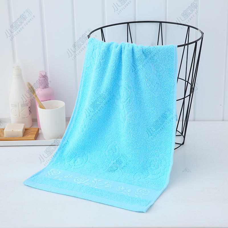 Solid Color Jacquard Break Towel Hair Labor Protection Towel Little Bee Towel No. : 307 details Picture