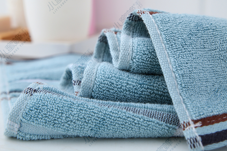Factory direct sales of plain and intermittent towels. The color of the towel is fresh and bright. Little Bee towel. Product number: 507 pic 12
