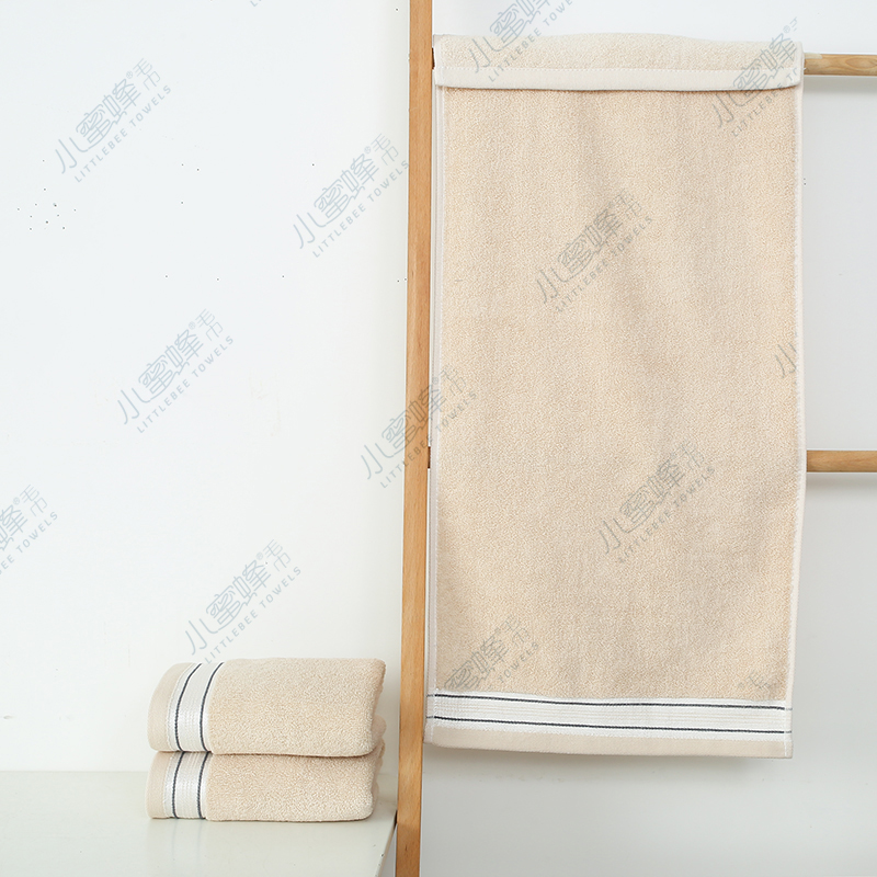 Plain Cut Adult Face Towel Hair Labor Protection Towel Small Bee Towel No. : 406 Specification drawing