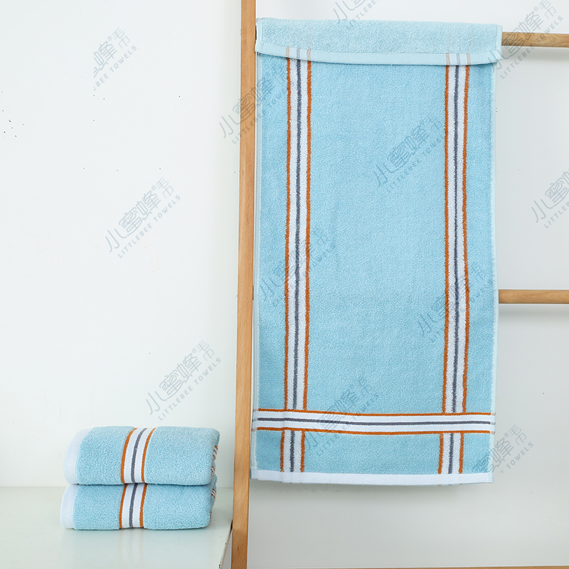 Plain Cut Jacquard Adult Face Towel Hair Labor Protection Towel Small Bee Towel No. : 405 details Picture
