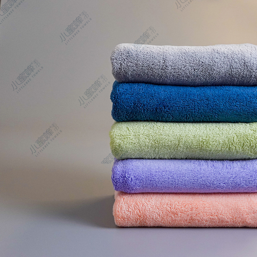 A Dry Hair Towel Warp Knitted Coral Velvet Wrapped Plain Color Super Absorbent No. : 308 details Picture